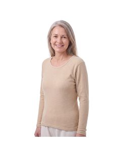 Thermal Fleece Top Beige