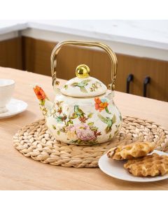 Celestial Garden Enamel Kettle