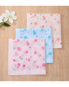Set of 3 Pretty Floral Handkerchiefs