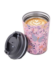 Pink Flutter Coffee Cup