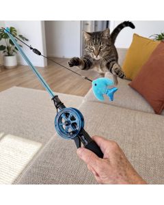 Purrfect Paws Cat Toy  Fishing Rod Teaser