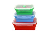 Collapsible Silicone Food Container Set of 3