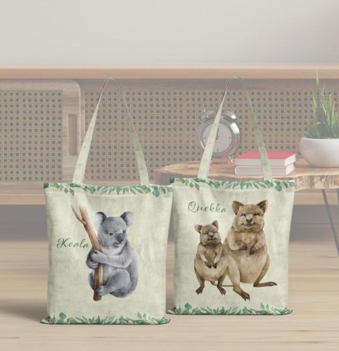 Quokka Koala Tapestry Tote Bag