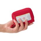 Suede Accordion Zip Wallet-RFID Protection