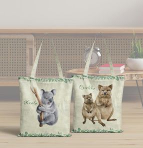 Quokka & Koala Tapestry Tote Bag 