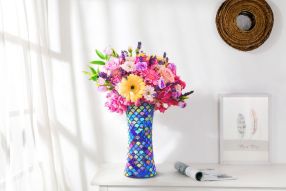 Handmade Colourful Mosaic Vase