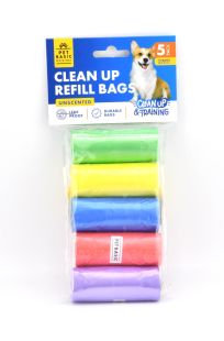 Colourful Dog  Cleanup Bag 75pk 