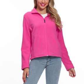 Bella Fleecy Jacket – Hot Pink