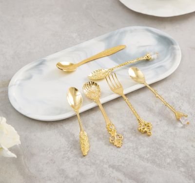 6 Piece Vintage-Style Spoon & Fork Set
