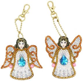 Diamond Angel Charms (Set of 2)