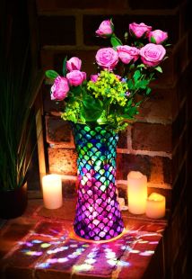 Handmade Colourful Mosaic Vase