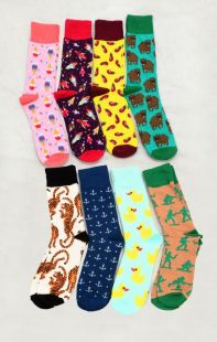Men's Novelty Socks (8 Pairs)
