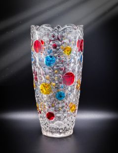 Bohemian Style Hand Painted Flower Vase